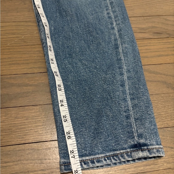 American Eagle Stretch High Rise Straight Leg Mom Jeans, size 0 - Picture 9 of 9